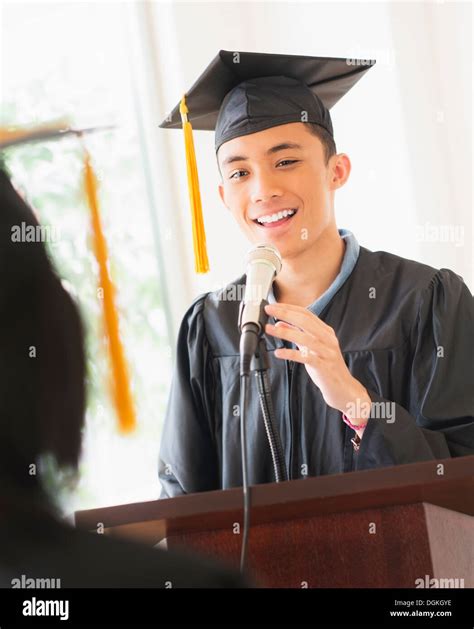 Student Graduation Speech Male Hi Res Stock Photography And Images Alamy