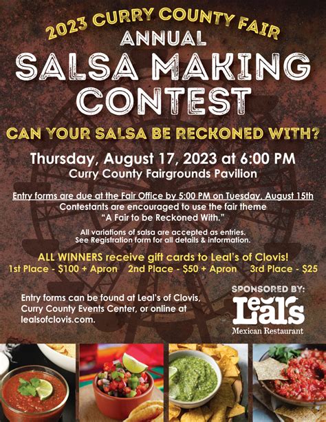 Curry County Fair Salsa Contest Leals Mexican Restaurant In Clovis Nm