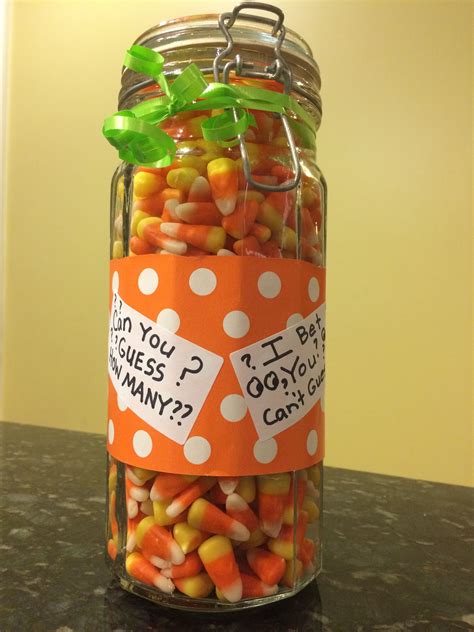 Guess How Many Candy Corn In The Jar Free Printable Let Guests Know