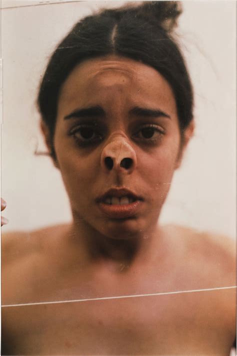 Ana Mendieta Untitled Glass On Face 1972 Face Drawing Reference