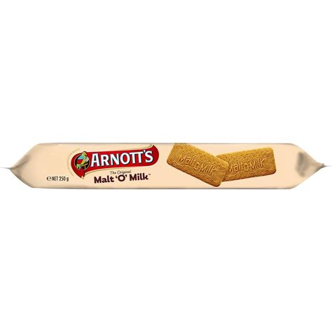 Arnotts Malt O Milk Plain Biscuits Biscuits 250g Woolworths