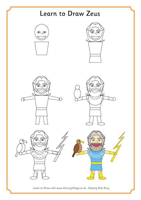 How To Draw Greek Gods Step By Step ~ Learn How To Draw Zeus Greek