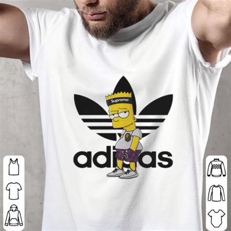 Adidas Bart Simpson Shirt Hoodie Sweater Longsleeve T Shirt