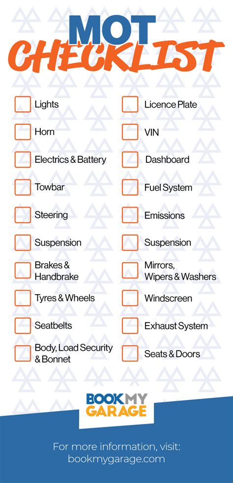 Mot Checklist Everything You Need To Know Images