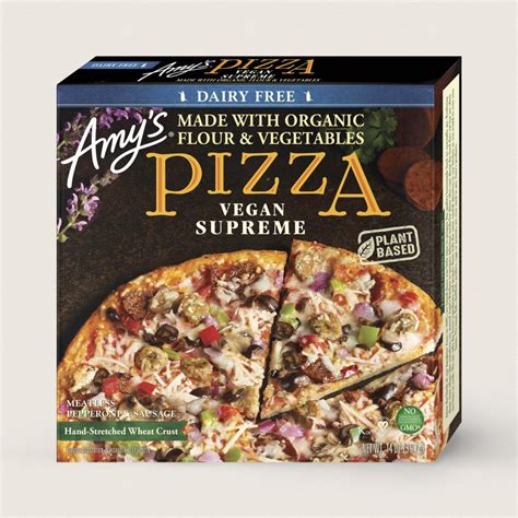 Amy S Dairy Free Frozen Pizzas Review The Wheat Crust Vegan Varieties
