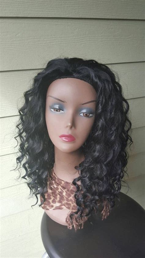 French Wave 100 Human Hair Half Wig French Hair And Etsy