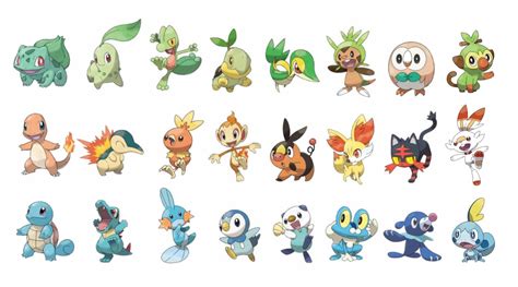 Every Main Series Starter Pokemon Gaming Pokemon Starters Pokemon