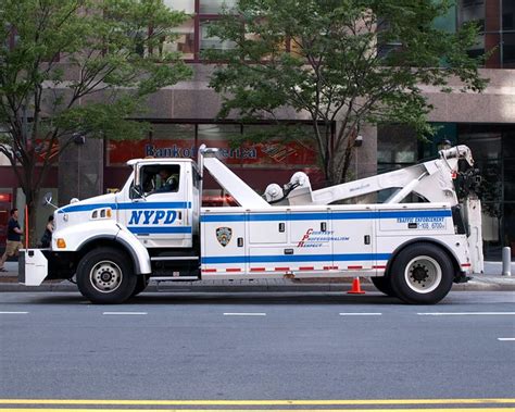 Nypd Traffic Enforcement Police Tow Truck World Financial Center New