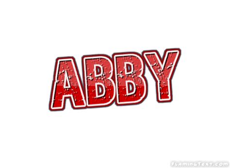Abby Logo Herramienta De Diseño De Nombres Gratis De Flaming Text