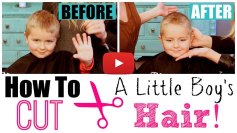 How To Cut Little Boys Hair With Clippers And Scissors