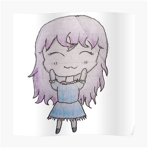 Cute Anime Girl Poster For Sale By Peppington Redbubble
