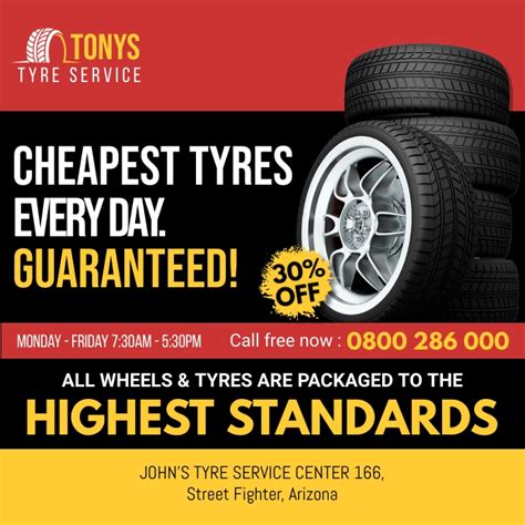 Tyre Service Template Postermywall