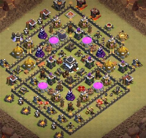 The town hall upgrade till the 9th level costs 3,000,000 gold coins and will take 10 days. Base Th 9 Anti 3 Bintang / base farming th 9 terkuat dan ...