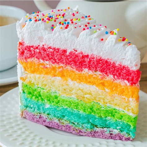 When you tint the layers, add more food coloring rather than less, since the color lightens as it bakes. Rainbow Layer Cake recipe by Shipra Khanna on Times Food