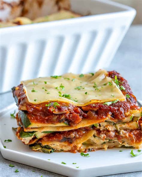 Delicious Vegan Zucchini Lasagna Healthy Fitness Meals