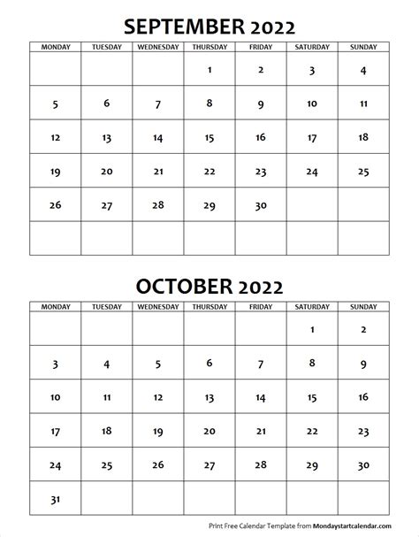 September October 2022 Calendar August Calendar 2022