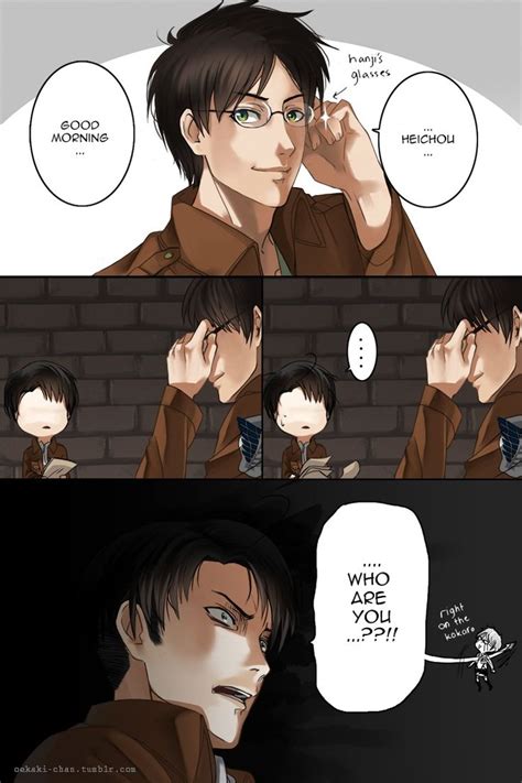 Corporal rivaille stood with his arms crossed, leaning against a wall directly in front of eren. Pin on Eren x Levi