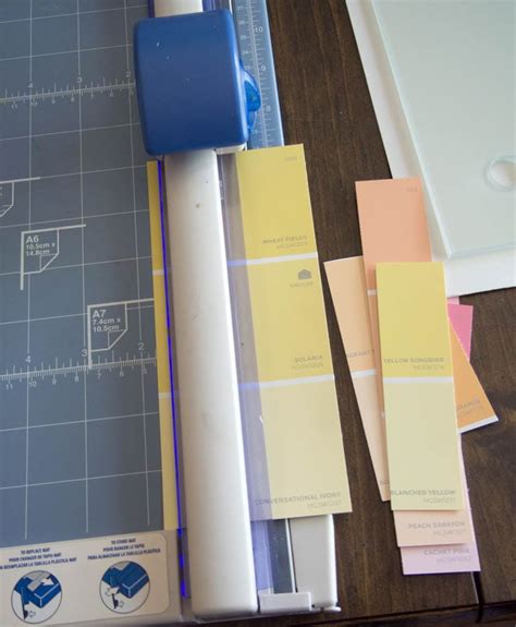 Paint Chip Calendar And Memo Board Diy