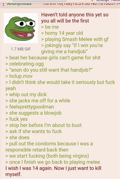 Anon Is A Horny 14 Year Old Teenager Rgreentext Greentext Stories