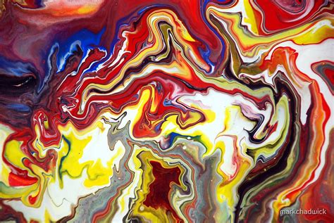 Fluid Flowing Abstract Painting By Markchadwick Redbubble