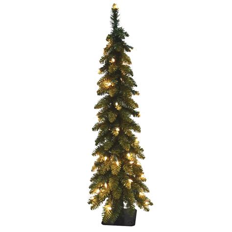 5ft Pre Lit Artificial Pencil Christmas Tree Clear Lights Michaels