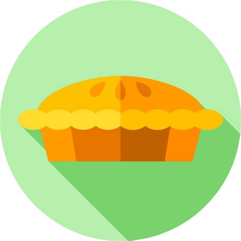 Pie Flat Circular Flat Icon