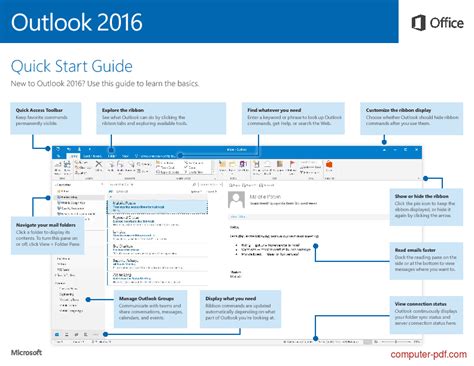 Pdf Outlook Quick Start Guide Free Tutorial For Beginners Riset