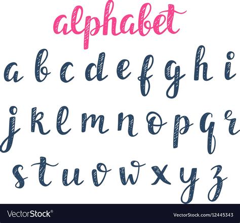 Modern Hand Lettering Hand Lettering Alphabet Handwritten Letters