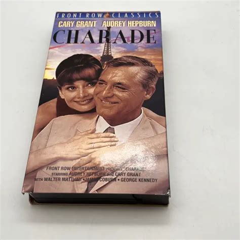 CHARADE VHS CARY Grant Audrey Hepburn Walter Matthau James Coburn 3 00