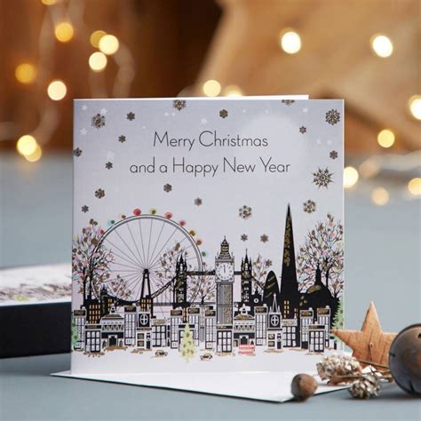 Set Of 12 London Scene Christmas Cards Brandalley