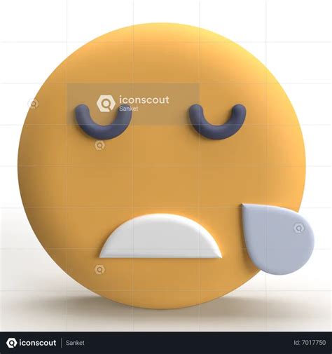 Snoring Emoji 3d Icon Download In Png Obj Or Blend Format