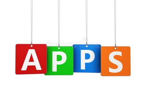 Best apps and games on droid informer. Apps Word On Tags stock photo. Image of program, sign ...