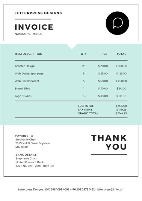 40 Invoice Templates Blank Commercial Pdf Word Excel 40 Free Services