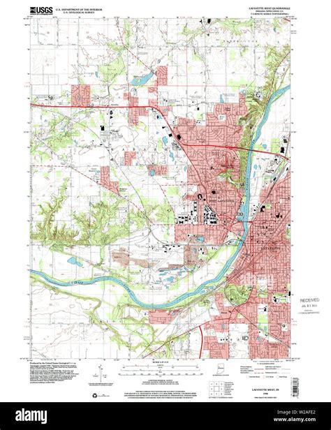 Map Of West Lafayette Hi Res Stock Photography And Images Alamy