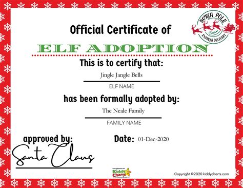 Download this free vector about honorary certificate template, and discover more than 10 million professional graphic resources on freepik. Elf Adoption Certificate - Christmas Printable ...