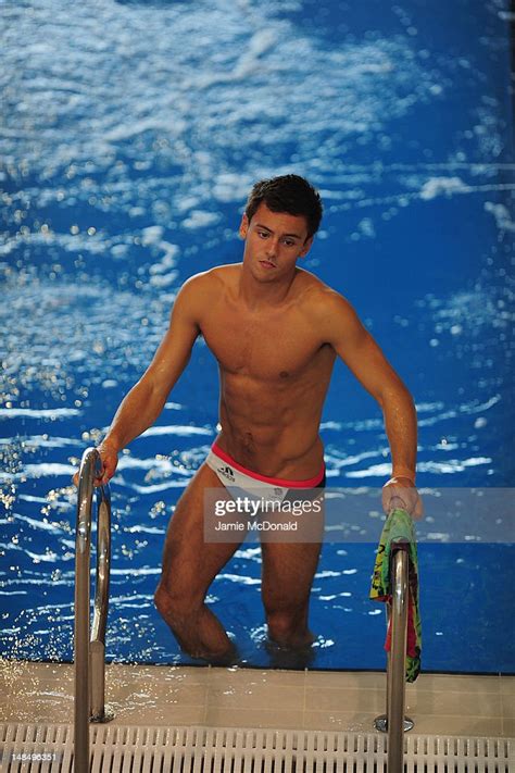 Team Gb Diver Tom Daley Looks On During A Gb Diving Training Session