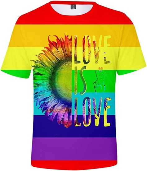 Homosexuell Stolz Regenbogen T Shirt LGBT Regenbogen T Shirts Casual