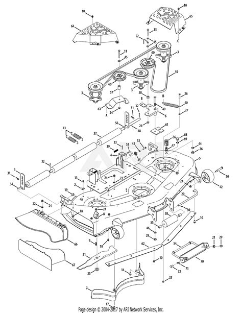 Mtd 14aq81gk897 2009 Parts Diagram For Mower Deck 54 Inch