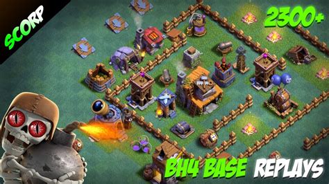 Coc base design like war bases, farming base, trophy base, hybrid base, builder base, etc. Clash Of Clans - Builder Hall 4 Base Layout/2300+ Trophys ...