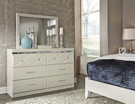 Ashley Dreamur B351 Full Size Panel Bedroom Set 6pcs In Champagne Buy Online On Ny Furniture