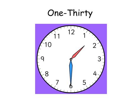 Ppt Telling Time To The Half Hour Powerpoint Presentation Free