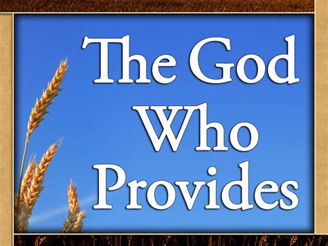God Provides Faithlife Ministries