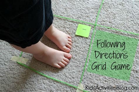 Map Game Diy Following Direction Grid Game For Kids Dont Guess
