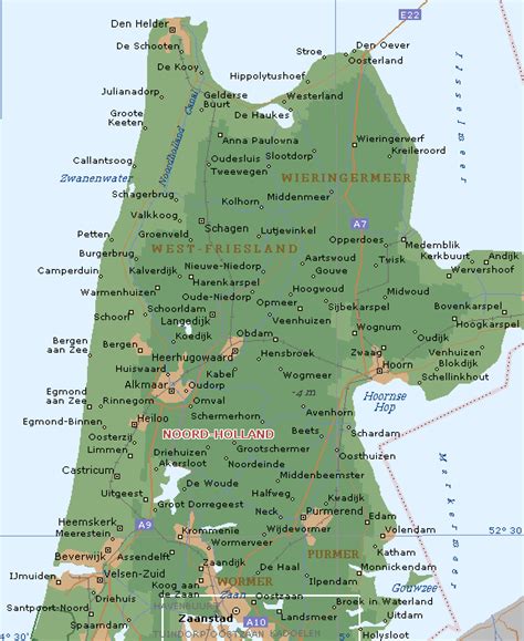 Noord Holland Map
