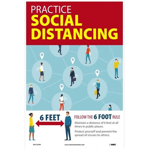 Covid 19 Practice Social Distance Poster Covid 19 Protect Yourself