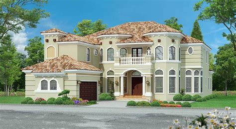 Luxurious Mediterranean House Plan With Wrap Around Veranda 36526TX