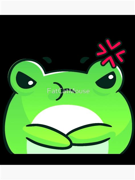 Mad Adorable Frog Anime Grumpy Anime Frogs Cute Froggy Poster For