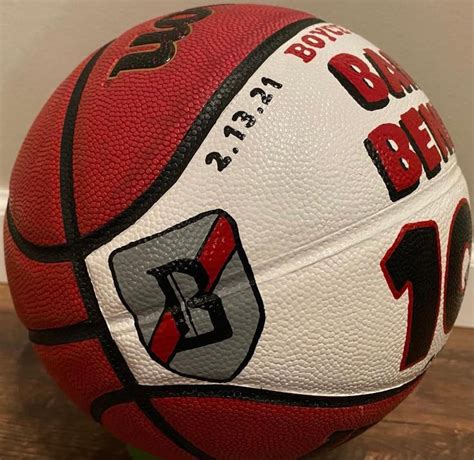 Custom Hand Painted Basketball 1000 Points Your Name Your Etsy