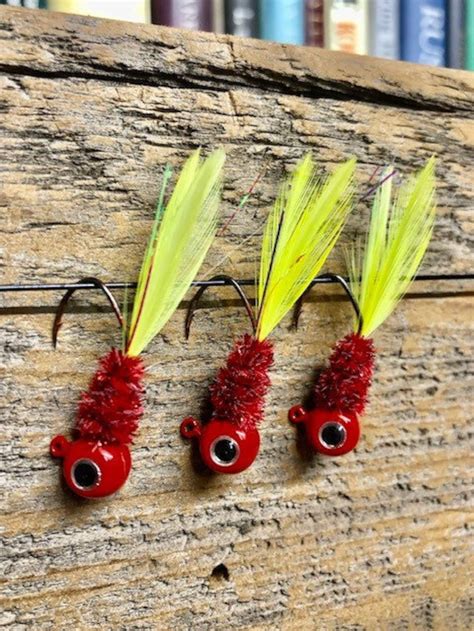 3 Pk 332oz Bug Eye Crappie Jigs Multiple Patterns Etsy