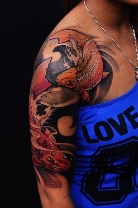Discover More Than 76 Half Sleeve Koi Fish Tattoo Thtantai2